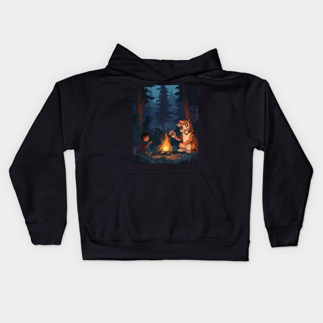 Calvin and Hobbes Mischief Kids Hoodie by Kisos Thass